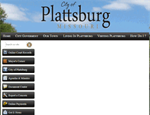 Tablet Screenshot of plattsburg-mo.gov